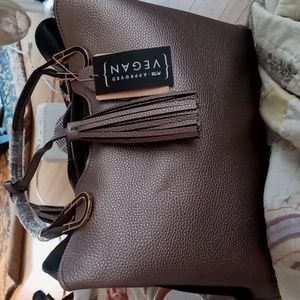 This purse is vegan leather